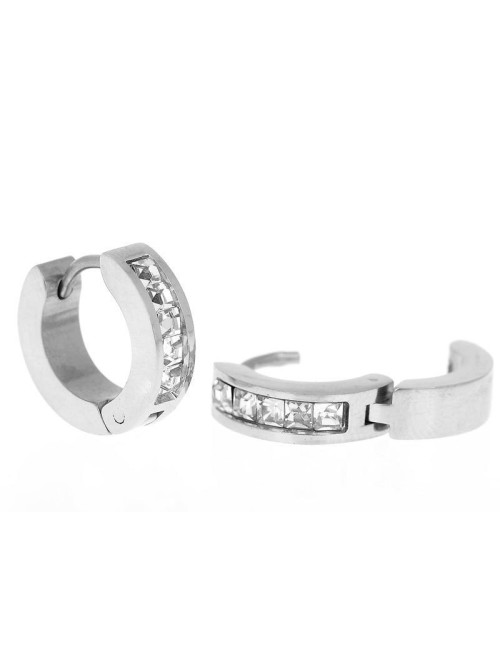 PENDIENTES AROS UNISEX, ACERO