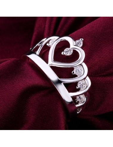 ANILLO CORONA CON PLATA 925