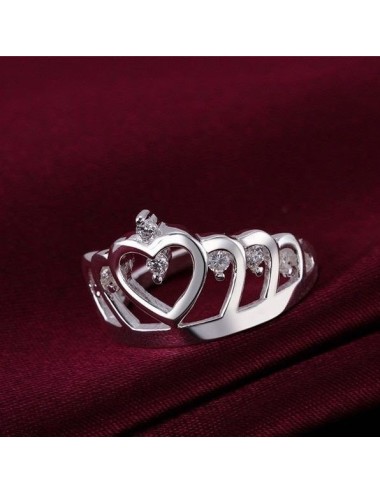 ANILLO CORONA CON PLATA 925