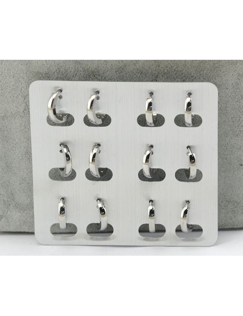 PENDIENTES AROS UNISEX ACERO