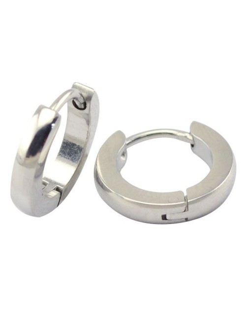 PENDIENTES AROS UNISEX ACERO