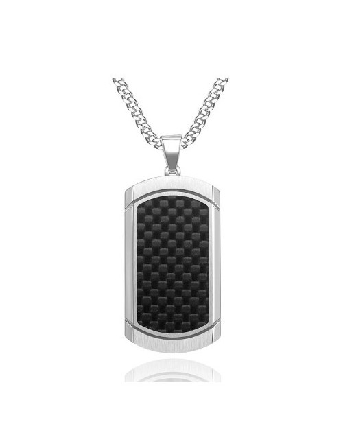 COLGANTE PARA HOMBRE, ACERO Y TUNGSTENO (SE GRABA)