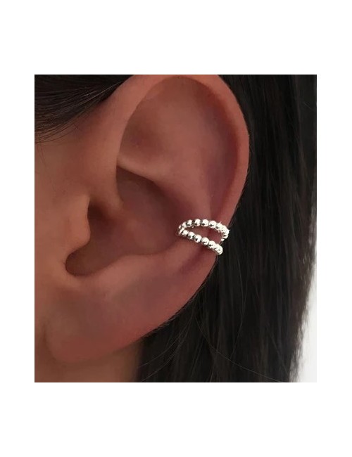 PENDIENTES EAR CUFF (1 UNIDAD) PLATA DE LEY