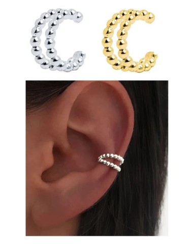 PENDIENTES EAR CUFF (1 UNIDAD) PLATA DE LEY