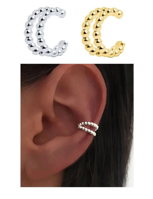 PENDIENTES EAR CUFF (1 UNIDAD) PLATA DE LEY
