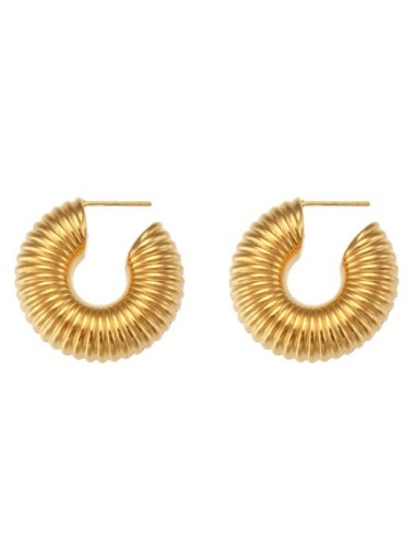 PENDIENTES SNAIL Y ANUBIS, ACERO Y ORO WATERPROOF