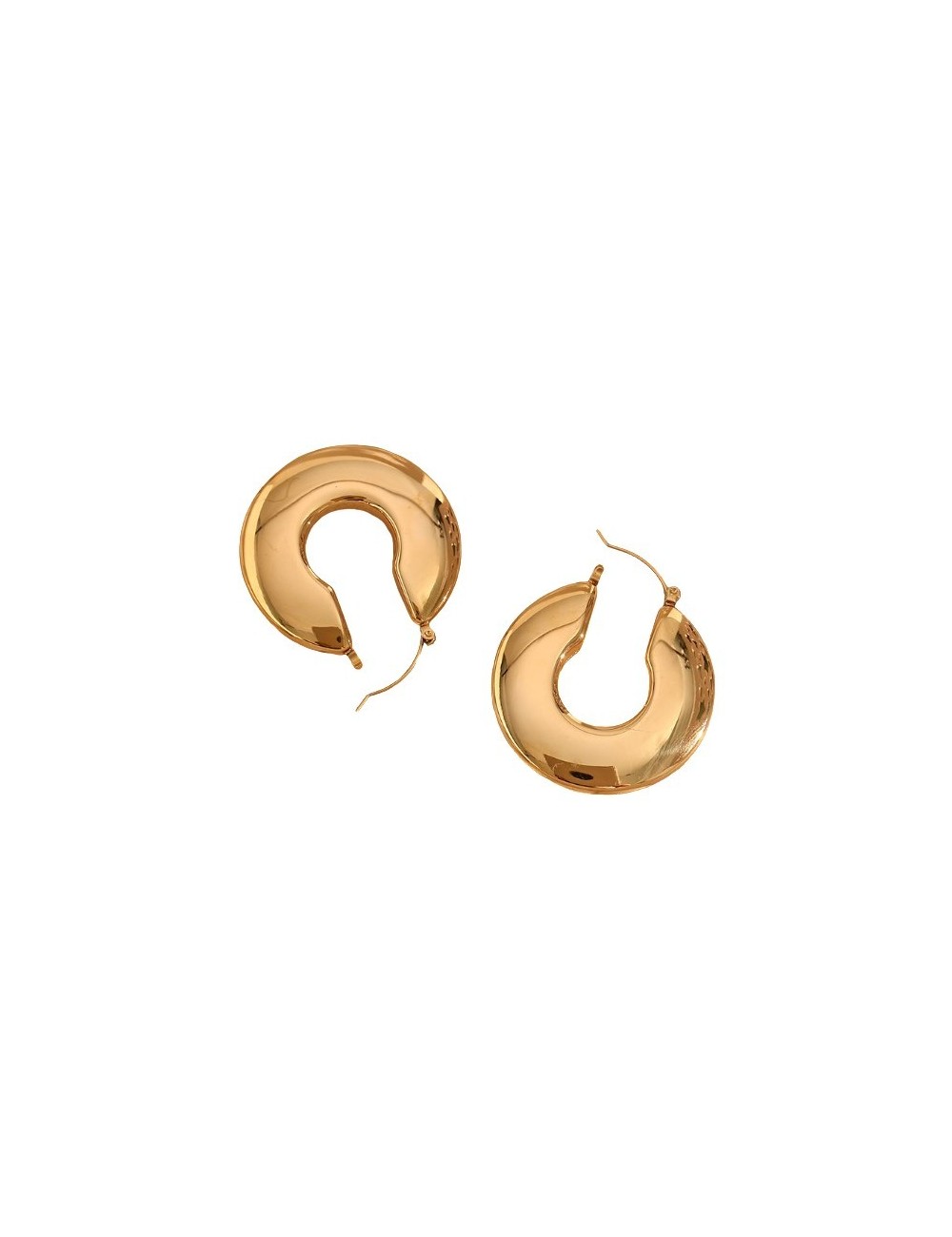 PENDIENTES SADE ACERO Y ORO WATERPROOF