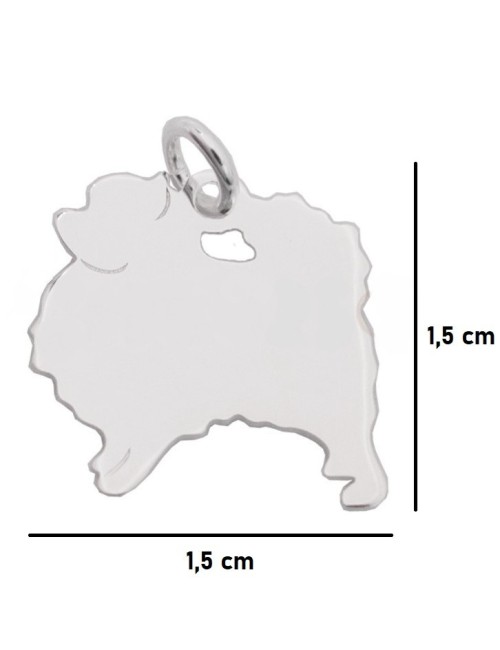 COLGANTE POMERANIA PLATA DE LEY