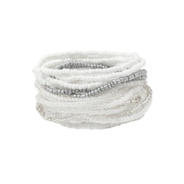 CONJUNTO 20 PULSERAS VERANO ROCALLA NATURAL