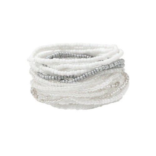 CONJUNTO 20 PULSERAS VERANO ROCALLA NATURAL