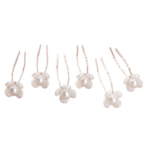 HORQUILLAS PELO PARA NOVIAS FLORES DE PERLAS