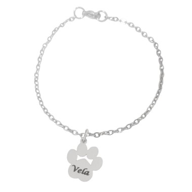 PULSERA CON HUELLA DE MASCOTA PERSONALIZADA
