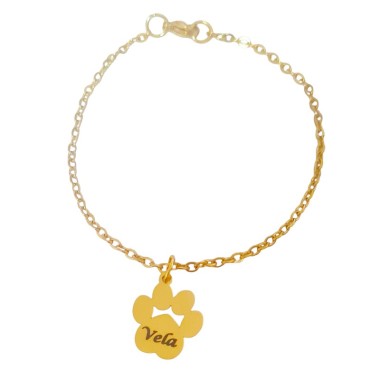 PULSERA CON HUELLA DE MASCOTA PERSONALIZADA