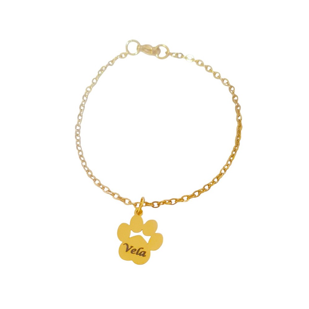 PULSERA CON HUELLA DE MASCOTA PERSONALIZADA
