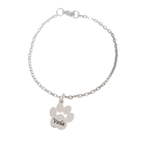 PULSERA CON HUELLA DE MASCOTA PERSONALIZADA