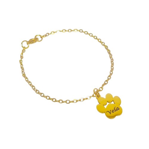 PULSERA CON HUELLA DE MASCOTA PERSONALIZADA