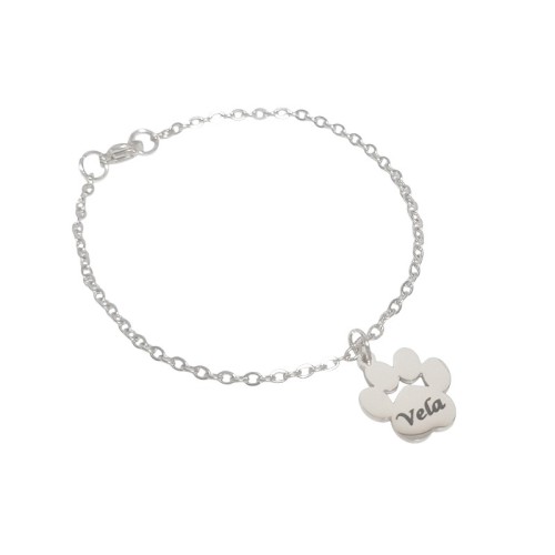 PULSERA CON HUELLA DE MASCOTA PERSONALIZADA