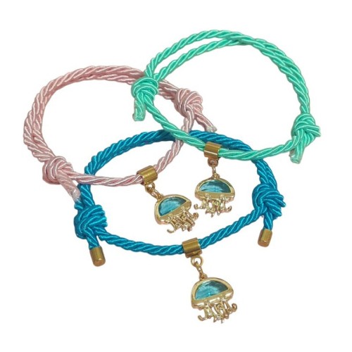 PULSERA CON ABALORIO COLGANTE DE MEDUSA, VARIOS COLORES