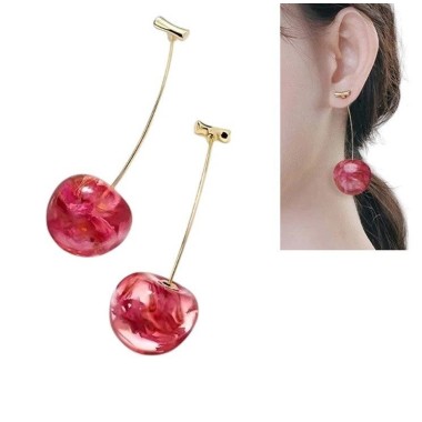 PENDIENTES "CEREZAS", DOS COLORES