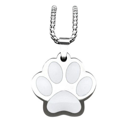 COLGANTE HUELLA PERRO PERSONALIZADO DOS COLORES