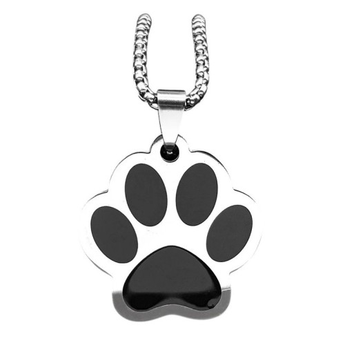COLGANTE HUELLA PERRO PERSONALIZADO DOS COLORES